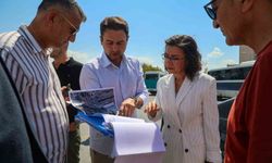 Uşak Belediye Başkan Vekili Terekeci Özkan bisiklet yolu güzergahında incelemelerde bulundu
