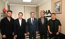 Vali Baruş'tan İHA Erzurum Bölge Müdürlüğü'ne ziyaret