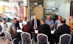 Vali Küçük, esnaflarla bir araya geldi