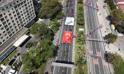 Vatan Caddesi'nde 30 Ağustos Zafer Bayramı töreni