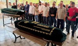 Yangında hayatını kaybeden anneanne torun son yolculuğuna uğurlandı