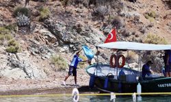 Yeşil ile mavinin buluştuğu koylardan 11 yılda 306 ton çöp toplandı