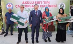 Trabzon'da üreticiye çay toplama makinası dağıtıldı