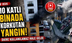 Ardeşen’de Apartman Yangını! Daire Kullanılamaz Hale Geldi