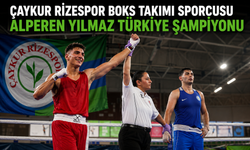 Çaykur Rizespor Boks Takımı sporcusu Alperen Yılmaz Türkiye şampiyonu oldu