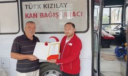 38 kez kan bağışladı, altın madalyayla onurlandırıldı