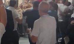 Adliye içerisinde taraflar birbirine girdi: Tekmeli yumruklu kavga kameraya yansıdı