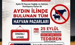 Aydın'da tüm hayvan pazarları tedbiren kapatıldı