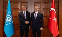 Bakan Fidan, Türk Devletleri Teşkilatı Genel Sekreteri Ömüraliyev ile görüştü
