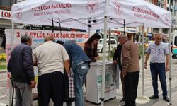 Bayburt'ta vatandaşlara ücretsiz sağlık taraması yapıldı