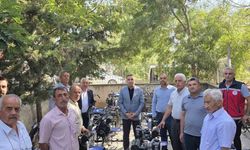 Çiftçilere hibe destekli tarım aletleri dağıtıldı