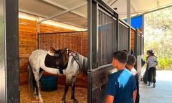 Çocuklara atlı spor sürprizi