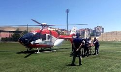 Darende'de kalp krizi geçiren hasta hava ambulansıyla sevk edildi