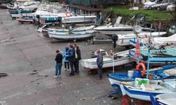 Düzce'de fırtınada zarar gören tekneler için hasar tespiti yapıldı
