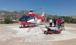 Elinden yaralanan hasta, helikopter ambulansla Malatya'ya sevk edildi