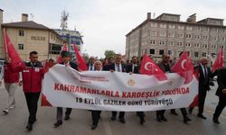 Erzurum'da Gaziler günü dolayısıyla kortej yürüyüşü