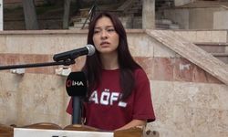 Gaziler Günü'nde şiir okurken duygularına hakim olmadı