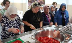 Geleneksel tarhana atölyesine yoğun ilgi
