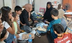 Hakkâri'de minik eller iklim değişikliğine dikkat çekti