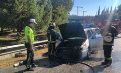 Hastaneden taburcu olduktan dakikalar sonra aracı küle döndü