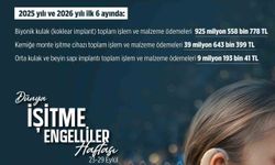 İşitme engelli vatandaşlara 2025 ve 2026'nın ilk 6 ayında 974 milyon liralık destek