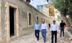 İskenderun Lisesi'nde restorasyon çalışmaları sürüyor