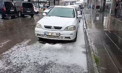 Kars'ta aniden bastıran dolu hayatı olumsuz etkiledi