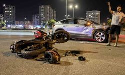 Kayseri'de otomobille çarpışan motosikletin sürücüsü yaralandı