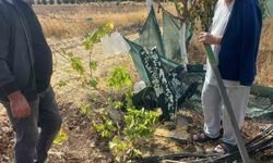 Kimliği belirsiz kişiler bahçe tellerine zarar verdi