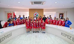 Kocagöz, genç şampiyonları ağırladı