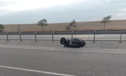 Kulu'da motosiklet devrildi: 1 yaralı