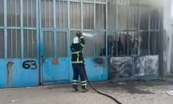 Marangozlar Sanayi Bölgesinde iş yerinde yangın