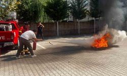 Muğla'da Aile ve Sosyal Hizmetler personeline yangın eğitimi verildi