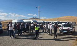 Muş'ta okul servislerine yönelik trafik denetimi