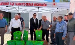 Şaphane'de kiraz ve vişne üreticilerine bordo bulamacı desteği