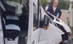 Sarıyer'de okul servisi duvara çarptı: 1 yaralı