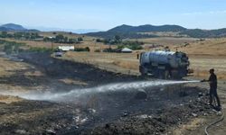 Tunceli'de ot yangını büyümeden söndürüldü