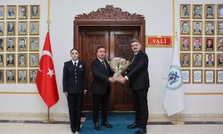 Vali Aydoğdu, Erzincan'ın yeni Emniyet Müdürü Doköz'ü kabul etti