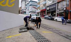 Yağışlar öncesinde mazgallarda temizlik çalışması yapıldı