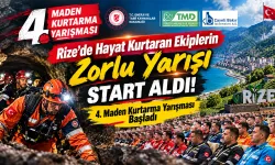 Rize’de Hayat Kurtaran Ekiplerin Zorlu Yarışı Başladı