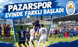 Pazarspor evinde sezonun ilk maçında farklı başladı