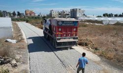 Akdeniz'de yol çalışmaları hız kesmeden sürüyor