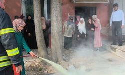 Anamur'da Kur'an kursunda yangın tatbikatı
