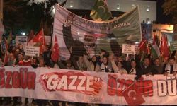 Ankara'da Filistin'e destek yürüyüşü düzenlendi