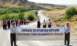 Arıkaya ve Oyuktaş köyleri arasındaki yıllardır süren sınır anlaşmazlığı çözüldü