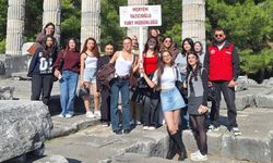 Aydın'da üniversite öğrencileri tarih ve doğayla buluştu