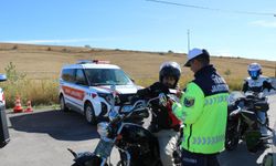 Bayburt'ta motosiklet ve motorlu bisikletler denetlendi