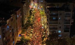 Binlerce Denizlili Cumhuriyet için yürüdü