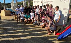 Bodrum'da 28 sporcu deniz üstünde uçakla yarıştı