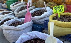 Bolu'da kış aylarının vazgeçilmez lezzeti kestane tezgahlarda